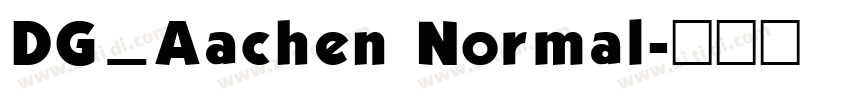 DG_Aachen Normal字体转换